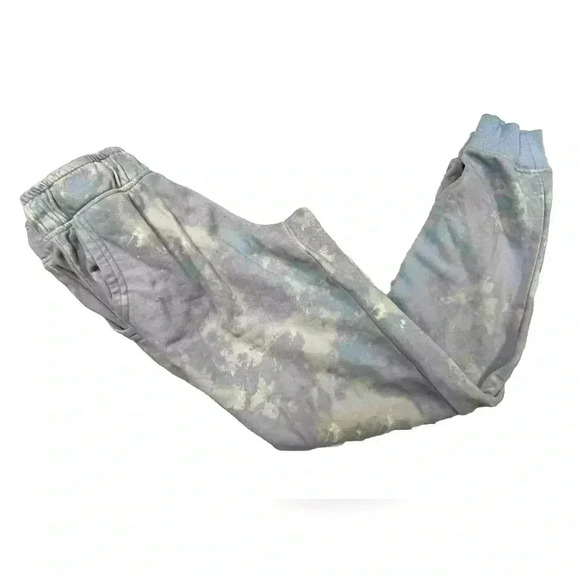Girls So Favorite Jogger Blue And White Tie Dye Sweatpants Size Large - Picture 1 of 5